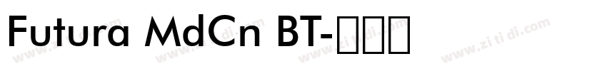 Futura MdCn BT字体转换